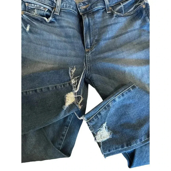 Paige Women's Blue Five Pocket Straight Leg Denim Verdugo Ankle Jean Size 30 - Picture 4 of 9